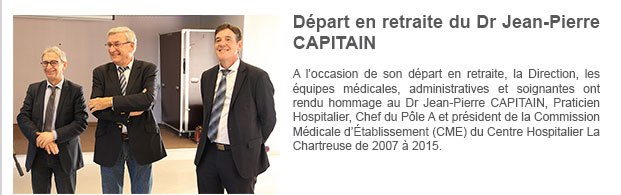 Départ en retraite du Dr Jean-Pierre CAPITAIN