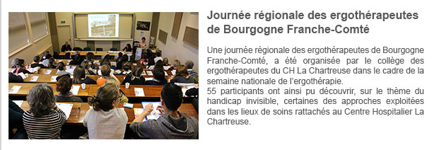 Journée régionale des ergothérapeutes de Bourgogne Franche-Comté