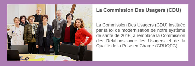 La Commission Des Usagers (CDU)