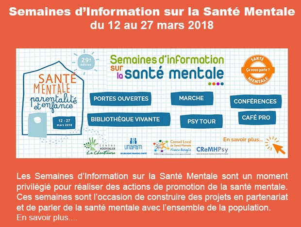 Semaine d'Information sur la Santé Mentale 2018