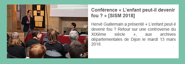 Conférence « L’enfant peut-il devenir fou ? » [SISM 2018]