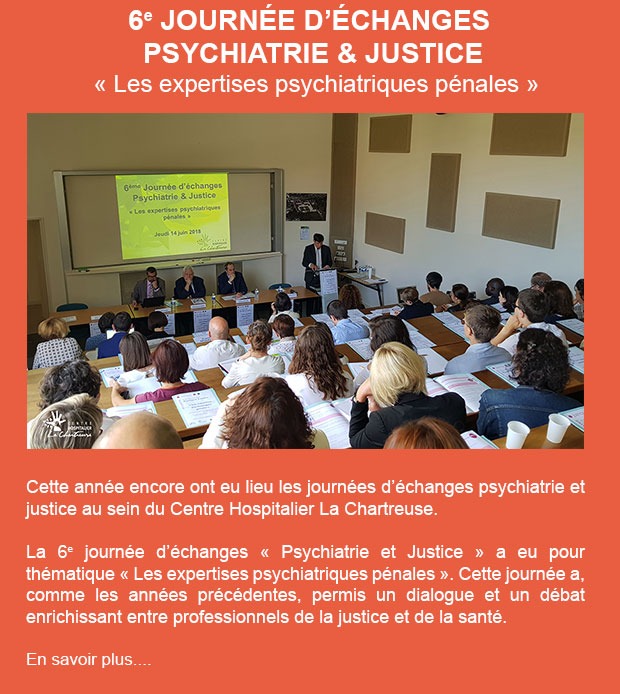 6e Journée d’échanges Psychiatrie & Justice