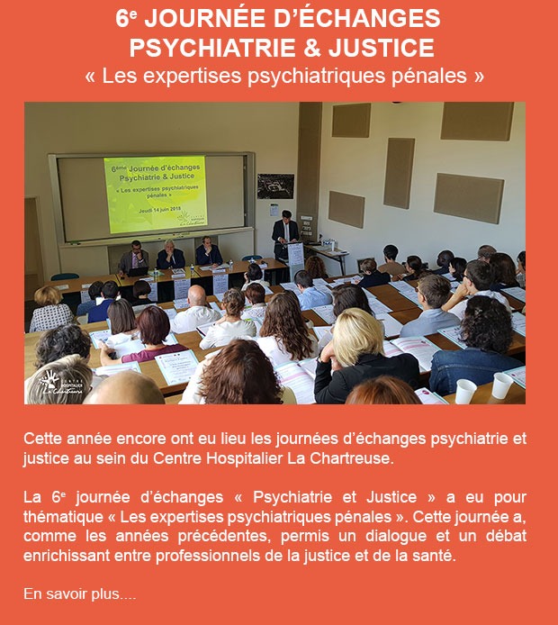 6e Journée d’échanges Psychiatrie & Justice