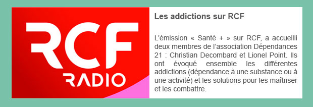 Les addictions sur RCF