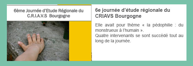 6e journée d’étude régionale du CRIAVS Bourgogne