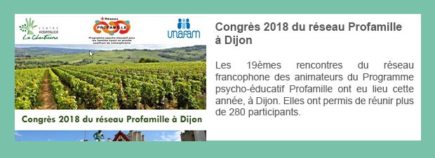 Congrès 2018 du réseau Profamille à Dijon