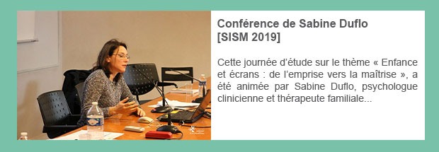 Conférence de Sabine Duflo [SISM 2019]