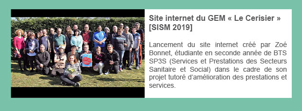 Site internet du GEM « Le Cerisier » [SISM 2019]