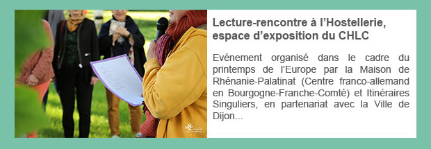 Lecture-rencontre à l’Hostellerie, espace d’exposition du CHLC 