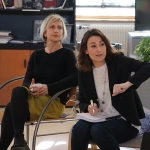 Delphine Zenou, déléguée Départementale de la Côte d'OR de l'ARS BFC et Amandine Clavel, chargée de mission Psychiatrie et Santé Mentale Filière psychiatrique du GHT 21-52 & Projet Territorial de Santé Mentale Côte d’Or Delphine Zenou, déléguée Départementale de la Côte d'OR de l'ARS BFC et Amandine Clavel, chargée de mission Psychiatrie et Santé Mentale Filière psychiatrique du GHT 21-52 & Projet Territorial de Santé Mentale Côte d’Or