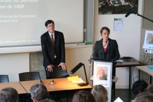 Christelle Creff, directrice régionale des affaires culturelles de Bourgogne et Bruno Madelpuech, directeur du CHLC