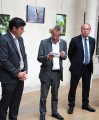 Bruno MADELPUECH, directeur du CH La Chartreuse, Alain MILLOT, Maire de Dijon et Pierre PRIBETICH, adjoint au Maire et 1er vice-président du Grand Dijon