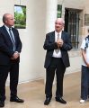 Alain MILLOT, Maire de Dijon et Pierre PRIBETICH, adjoint au Maire et 1er vice-président du Grand Dijon, Bernard Blettery, Président de la SDAT, jocelyne DESCAVES, cadre de santé et Pascal ESPINOSA, cadre au SAMSAH