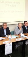 Caroline PORTE-GILET, Audrey PINGAUD, Pierre BESSE et Jean-Philippe MICHAUD, Docteur Jean-Michel PINOIT, Jean-Philippe MICHAUD, Directeur de l’Etablissement à Placement Educatif Bourgogne Est, Jeanne DELATRONCHETTE, Substitut du Procureur de la République – Tribunal de Grande Instance de Dijon et Céline BRION, Vice-Présidente, Juge des enfants du Tribunal de Grande Instance de Dijon  Jeanne DELATRONCHETTE, Substitut du Procureur de la République – Tribunal de Grande