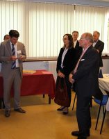 Jean-Yves PIAN, Président du Conseil de Surveillance, M. Bruno MADELPUECH, Directeur, Tiphaine PINAULT, Directrice de Cabinet, Eric DELZANT, Préfet de la Région Bourgogne et de la Côte-d’Or et Dr Gérard Milleret