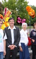 Bruno MADELPUECH, Directeur du CH La Chartreuse et Carmen FRANCIN, Brigitte LORRIAUX, DRH et Marc ROBIN, Aumonier