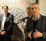 Bruno Madelpuech, Directeur du CH La Chartreuse, Bernard BEROS Photographe et Alexandre BAKKER – Artiste