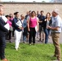 Bruno Madelpuech, Directeur du Centre Hospitalier La Chartreuse, Stéphanie Modde, adjointe au maire de Dijon chargée de l’écologie urbaine et du cadre de vie, Aline Ferrière, conseillère municipale, présidente de la commission de quartier de la Fontaine d’Ouche, Jean-Yves Pian, Président du Conseil de Surveillance du CH La Chartreuse, Patrice Château, adjoint au maire de Dijon chargé de l’environnement