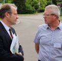 Patrice Château, adjoint au maire de Dijon chargé de l’environnement Jean-Philippe Maître, responsable des espaces verts et de la voierie du CH La Chartreuse