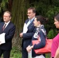 Patrice Château, adjoint au maire de Dijon chargé de l’environnement, Jean-Yves Pian, Président du Conseil de Surveillance du CH La Chartreuse, Aline Ferrière, conseillère municipale, présidente de la commission de quartier de la Fontaine d’Ouche, Stéphanie Modde, adjointe au maire de Dijon chargée de l’écologie urbaine et du cadre de vie