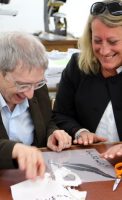 Catherine GOZZI, présidente du Conseil Local de Santé Mentale (CLSM) Franco Basaglia, adjointe Solidarité au maire de Quetigny, Dr Gérard Milleret, président de la Commission Médicale d’Etablissement (CME) du CH La Chartreuse