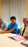 Anne DUEZ cadre de santé, Giséle Gérard assistante sociale, Dr Gérard Milleret président de la CME, Dr Roy Muriel psychiatre, Dr Jean-Pierre Capitain Psychiatre au Centre Hospitalier La Chartreuse de Dijon, Bruno Madelpuech directeur du CH La Chartreuse