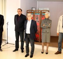 Bruno Madelkpuech, directeur du CHLC, Jean-Yves Pian, président du Conseil de Surveillance, Dr Gérard Milleret, président de CME, Pierre Biboulet, directeur des services techniques