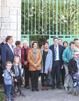 Inauguration de la rénovation de la porte avenue Albert 1er