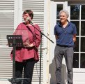 Christine Martin, adjointe au Maire de Dijon, déléguée à la culture, à l’animation et aux festivals à la ville de Dijon, et Alain Vasseur, vice-président de l’association Itinéraires Singuliers,