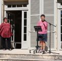 Fabienne Cresens, photographe autodidacte belge, Christine Martin, adjointe au Maire de Dijon, déléguée à la culture, à l’animation et aux festivals à la ville de Dijon,, Florence Dell’Accio, association Juste Une Mise au Point et Alain Vasseur, vice-président de l’association Itinéraires Singuliers,