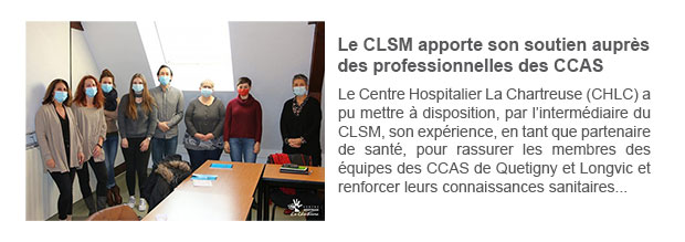Le CLSM apporte son soutien auprès des professionnelles des CCAS