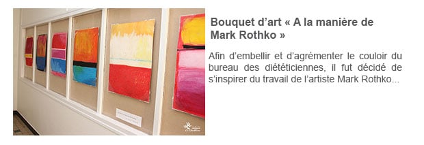 Bouquet d’art « A la manière de Mark Rothko »