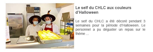 Le self du CHLC aux couleurs d’Halloween