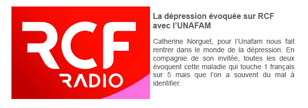  La dépression évoquée sur RCF avec l’UNAFAM