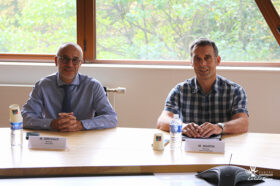 Freddy SERVEAUX, Directeur du CHU Dijon et François MARTIN, Directeur du CHLC