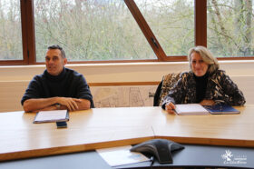 François MARTIN, Directeur du CHLC et Catherine GOZZI – Présidente du Conseil Local de Santé Mentale Franco Basaglia