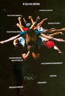 Affiche du CMP/ CATTP / HDJ Côteaux du Suzon (œuvre commune patients/soignants)