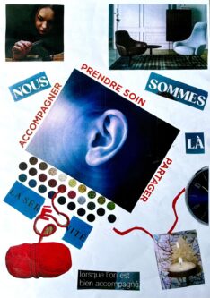 Affiche du CMP/ CATTP / HDJ Côteaux du Suzon (œuvre commune patients/soignants)