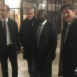 Pierre PRIBILE, Directeur général de l'ARS BFC, Pascal VION, Directeur de la Direction Interrégionale pénitentiaire, Joseph COLY, Directeur de la maison d’arrêt et Bruno MADELPUECH, Directeur du CHLC Dijon Pierre PRIBILE, Directeur général de l'ARS BFC, Pascal VION, Directeur de la Direction Interrégionale pénitentiaire, Joseph COLY, Directeur de la maison d’arrêt et Bruno MADELPUECH, Directeur du CHLC Dijon
