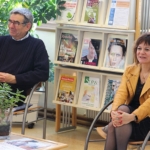 Inauguration Espace UNAFAM au Centre de Documentation du CHLC Dijon Michel Lioret, président délégué UNAFAM 21 et Laure Alexandre-Duband, responsable du Centre de Documentation