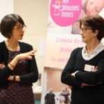 Marie GENTIL (sage-femme) et Chantal Normand (présidente des blouses roses)