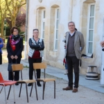 Nathalie De Barros (cadre de santé), Christine Jacquinot (Secrétaire générale de la Direction des Affaires Générales), Géraldine Ramac (ASHQ), Dr Pierre Besse(Chef du Pôle C de psychiatrie de l’enfant et de l’adolescent) et Vincent Dancourt (Maire de Genlis)