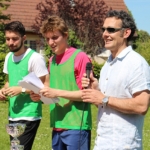 Arthur et valentin (CIAMM) et François Martin, nouveau directeur du CHLC