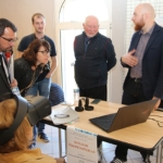 Patrice DUROVRAY, Directeur de l’Acodège et OUTILS DE REALITE VIRTUELLE C2CARE Mathieu ANTOINE , Directeur Commercial