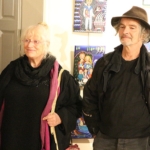 Vernissage de l’exposition de Dominique Eustase et Jacky Beaslay à l'Hostellerie, espace d'exposition du Centre Hospitalier La Chartreuse Dominique Eustase et Jacky Beaslay, les deux artistes.