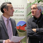 François MARTIN, directeur du CHLC et Dr Pierre BESSE, chef du pôle C pédopsychiatrie - Inauguration du dispositif INTERMEDE au CHLC Dijon
