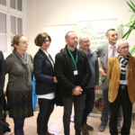 Amandine CLAVEL,Chargée de mission psychiatrie santé mentale, Michèle BICHON, directrice des Soins, partenaires CHU, François MARTIN, directeur CHLC, Dr Gérard MILLERET, président CME et Jeanne Di-Loreto, cadre supérieur de santé - Inauguration du dispositif INTERMEDE au CHLC Dijon
