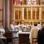 Messe de Monseigneur Roland MINNERATH, Archevêque de Dijon, la Chapelle de la Chartreuse de Champmol restaurée