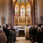 Messe de Monseigneur Roland MINNERATH, Archevêque de Dijon, la Chapelle de la Chartreuse de Champmol restaurée