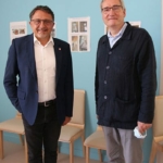 Didier MARTIN, député de la circonscription et Dr Pierre BESSE, président de la Commission Médicale d'Etablissement